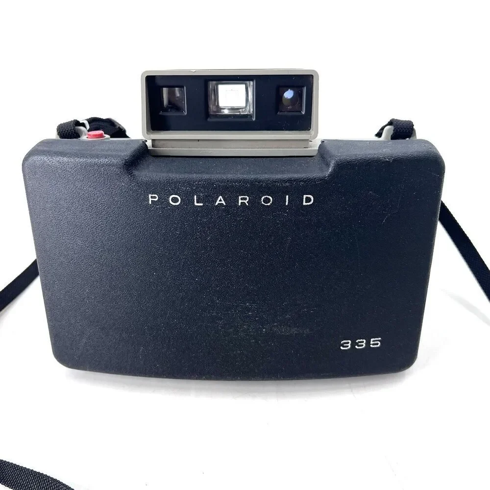 Vintage Polaroid 335 Automatic Land Camera With Case, Flash, Bulbs & Literature